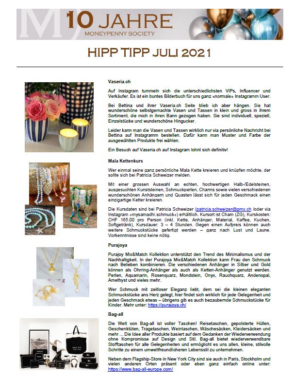 Hipp Tipp Juli 2021